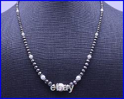 10mm Graduated White Pearl & Sterling Silver AAA Grade Formal Elegant Necklace