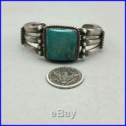 A Good Older, Handmade, Turquoise And Sterling Silver Bracelet Fred Harvey Era