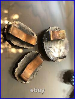 A+ Old Pawn Zuni Southwest Sterling Silver & Teardrop Turquoise Concho Belt Pcs