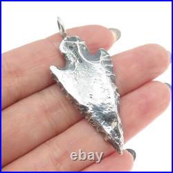 ARLENE SOCE NAVAJO Old Pawn 925 Sterling Silver Southwestern Arrow Pendant