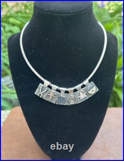 Alex Sanchez Jewelry Sterling Silver Dragonfly Pendant Navajo Zuni Petroglyph