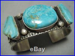 Amazing Vintage Navajo Royston Turquoise Sterling Silver Bracelet Cuff