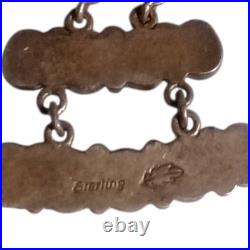 Astute Phil Livingston Navajo Sterling Silver White buffalo turquoise Earrings