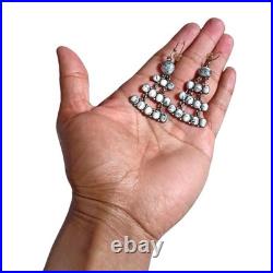 Astute Phil Livingston Navajo Sterling Silver White buffalo turquoise Earrings