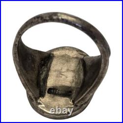 Astute Vintage Navajo Sterling Silver Turquoise Inlay Ringsz11