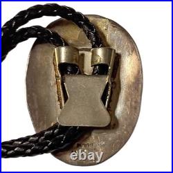 Atelier Herbert Tsosie Navajo Plethora Of Leaves Sterling Silver Bolotie