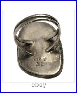 Authentic Vintage Navajo Agustin Largo Sterling Silver Lapis Lazuli Ringsz7 Authentic Vintage Navajo Agustin Largo Sterling Silver Lapis Lazuli Ringsz7