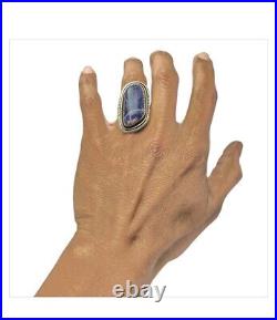 Authentic Vintage Navajo Agustin Largo Sterling Silver Lapis Lazuli Ringsz7 Authentic Vintage Navajo Agustin Largo Sterling Silver Lapis Lazuli Ringsz7