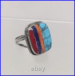 Beautiful HJY Designed Navajo Turquoise Ring