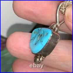 Ben Begaye Navajo Sterling Silver Sleeping Beauty Turquoise Pendant Necklace Ben Begaye Navajo Sterling Silver Sleeping Beauty Turquoise Pendant Necklace