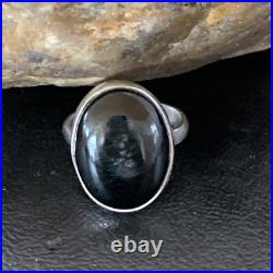 Black Onyx Navajo Sterling Silver Ring Size 8 11726 Black Onyx Navajo Sterling Silver Ring Size 8 11726