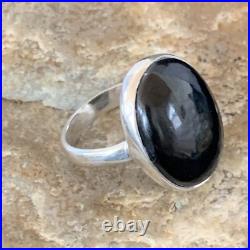 Black Onyx Navajo Sterling Silver Ring Size 8 11726 Black Onyx Navajo Sterling Silver Ring Size 8 11726