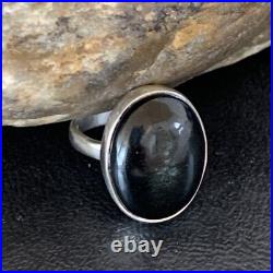 Black Onyx Navajo Sterling Silver Ring Size 8 11726 Black Onyx Navajo Sterling Silver Ring Size 8 11726