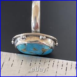 Blue Mohave Turquoise Navajo Sterling Silver Ring Size 7 11416 Blue Mohave Turquoise Navajo Sterling Silver Ring Size 7 11416