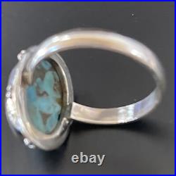Blue Mohave Turquoise Navajo Sterling Silver Ring Size 7 11416 Blue Mohave Turquoise Navajo Sterling Silver Ring Size 7 11416