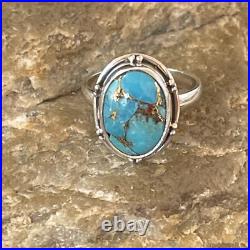 Blue Mohave Turquoise Navajo Sterling Silver Ring Size 7 11416 Blue Mohave Turquoise Navajo Sterling Silver Ring Size 7 11416