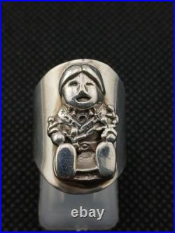 CAROL FELLY Native American Navajo Storytelling Sterling Silver size 6.25 ring