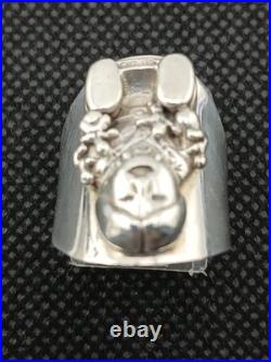 CAROL FELLY Native American Navajo Storytelling Sterling Silver size 6.25 ring