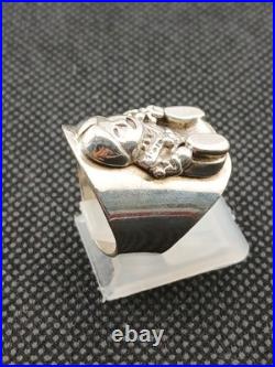 CAROL FELLY Native American Navajo Storytelling Sterling Silver size 6.25 ring