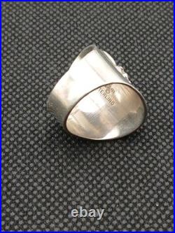 CAROL FELLY Native American Navajo Storytelling Sterling Silver size 6.25 ring