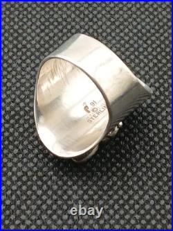 CAROL FELLY Native American Navajo Storytelling Sterling Silver size 6.25 ring