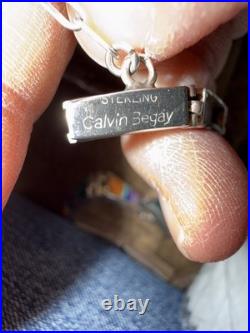 Calvin Begay Navajo Sterling Silver Necklace
