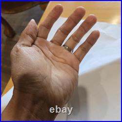 Calvin Tom Navajo Sterling Silver Crow Springs Turquoise Ringsz6.75