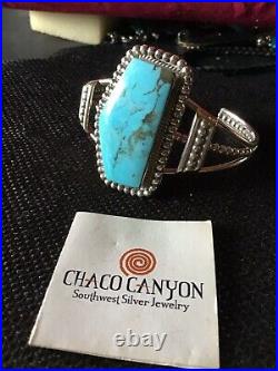 Chaco Canyon Navajo Kingman Cuff In Sterling Silver