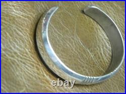 Cippy Crazy Horse Sturdy Sterling Cuff Bracelet COCHITI PUEBLO 6-1/2 35.6 GRAM