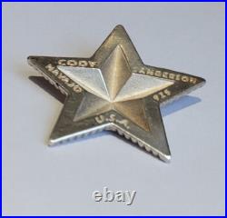 Cody Sanderson Navajo 925 Sterling Silver Star Unique Display Collectible Piece