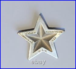 Cody Sanderson Navajo 925 Sterling Silver Star Unique Display Collectible Piece