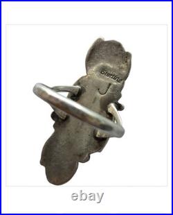 Collectible Jean Dixon Navajo Sterling Silver Kingman Turquoise Coral Ringsz9