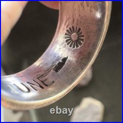 DAVID TUNE Navajo Multiple Inlaid Stones Ring ADJUSTABLE SIZES 7.5-11