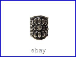 Derrel Becenti Native American Sterling Silver Ring size 7, 10.43g