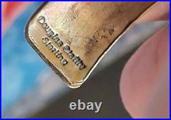 Douglas Etsitty (Navajo) Sterling SILVER & Copper Cuff bracelet signed 7.5