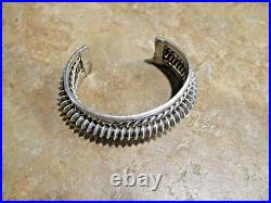 EXCELLENT Vintage Navajo Sterling Silver COILED WIRE Design Bracelet