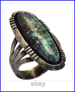 EXT RARE Irvin Kee Navajo Red Mountain Turquoise Sterling Silver Ringsz9 EXT RARE Irvin Kee Navajo Red Mountain Turquoise Sterling Silver Ringsz9