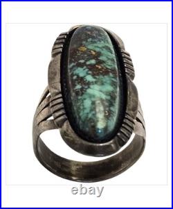 EXT RARE Irvin Kee Navajo Red Mountain Turquoise Sterling Silver Ringsz9 EXT RARE Irvin Kee Navajo Red Mountain Turquoise Sterling Silver Ringsz9