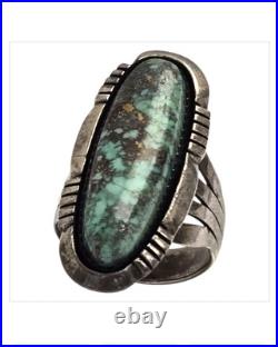 EXT RARE Irvin Kee Navajo Red Mountain Turquoise Sterling Silver Ringsz9 EXT RARE Irvin Kee Navajo Red Mountain Turquoise Sterling Silver Ringsz9