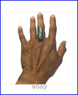 EXT RARE Irvin Kee Navajo Red Mountain Turquoise Sterling Silver Ringsz9 EXT RARE Irvin Kee Navajo Red Mountain Turquoise Sterling Silver Ringsz9