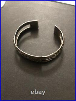 Early 6.5 Sterling Silver Cuff Bracelet Navajo. Fred Harvey 40grams