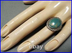 Early Vintage Navajo Royston Turquoise Sterling Silver Ring Old
