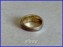 Edison Yazzie Navajo Sterling Silver with Inlaid Stones Ring. Sz 8