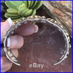 Emerson Sterling Silver Navajo Hand Made Cuff Bracelet Signed