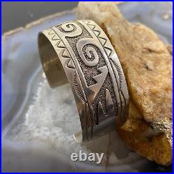 Gibson Gene Navajo Vintage Native American Sterling Silver Overlay Bracelet