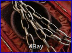 HEAVY! Vtg NA HandMade NAVAJO STERLING Silver Paper Clip Link 24 CHAIN NECKLACE