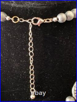 HUGE RED CORAL Necklace 40 Ring Sz 6 Set Silvertone Squash Blossom 112g Adjusts