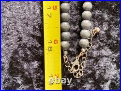 HUGE RED CORAL Necklace 40 Ring Sz 6 Set Silvertone Squash Blossom 112g Adjusts