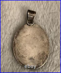 Harrison Yazzie Sterling Silver Pendant With Silver Chain