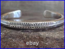 Heavy Native American Sterling Silver Bracelet by Tahe Heavy Native American Sterling Silver Bracelet by Tahe